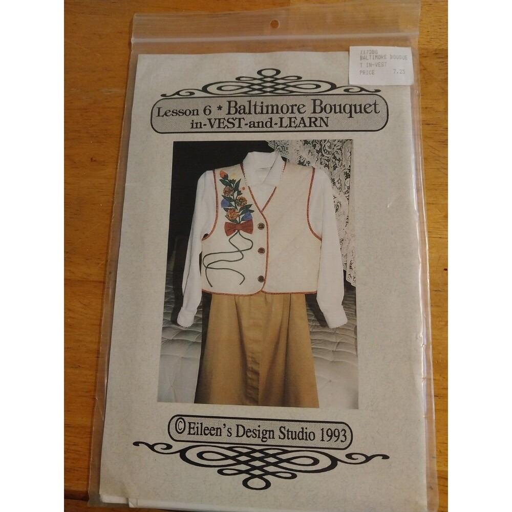 Lesson 6 Baltimore Bouquet in Vest and Learn Pattern Vintage Sewing